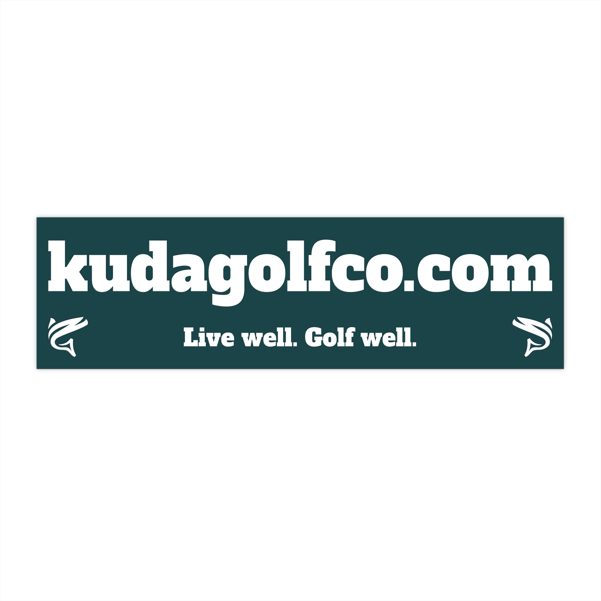 Kuda Golf Bumper Sticker