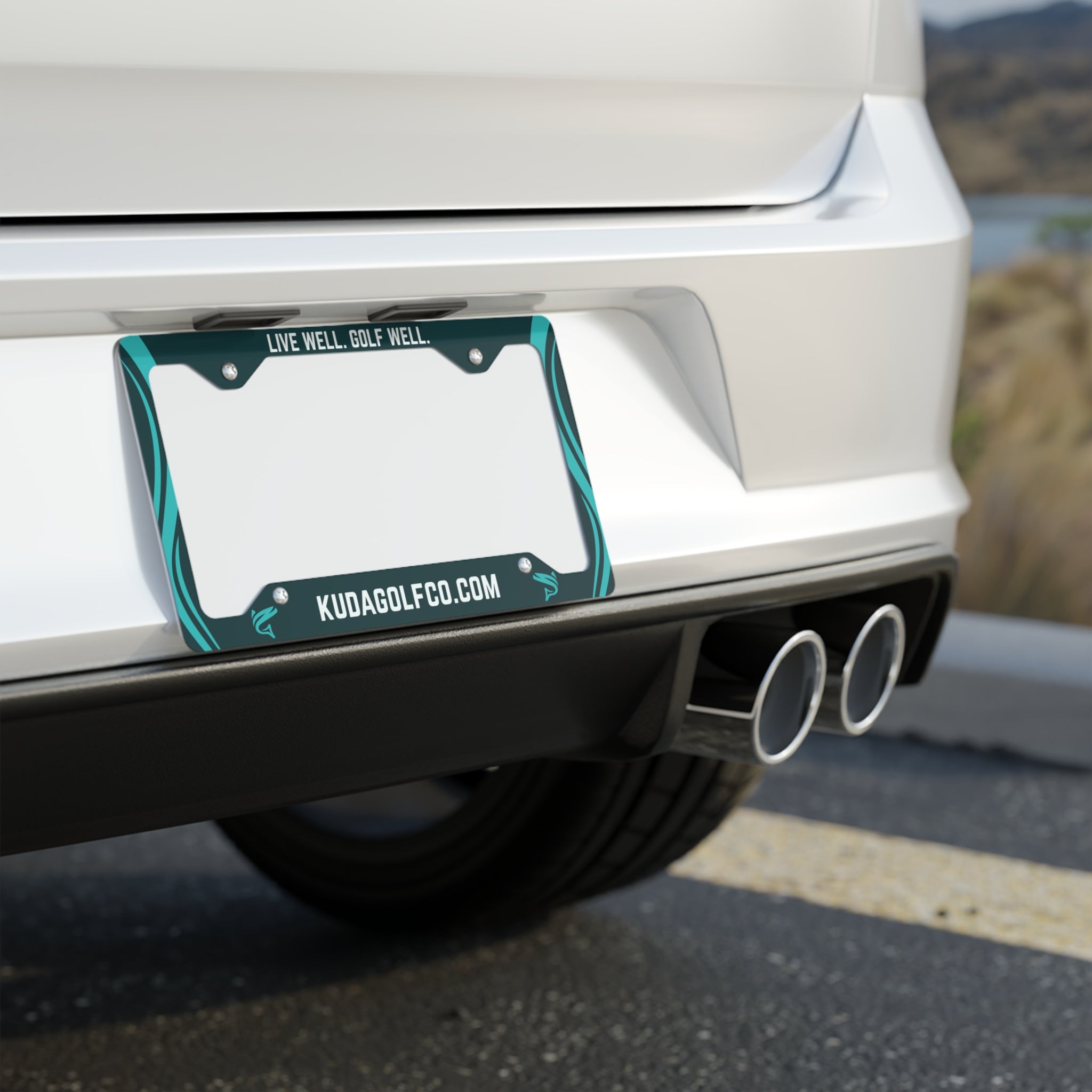 Kuda Metal License Plate Frame