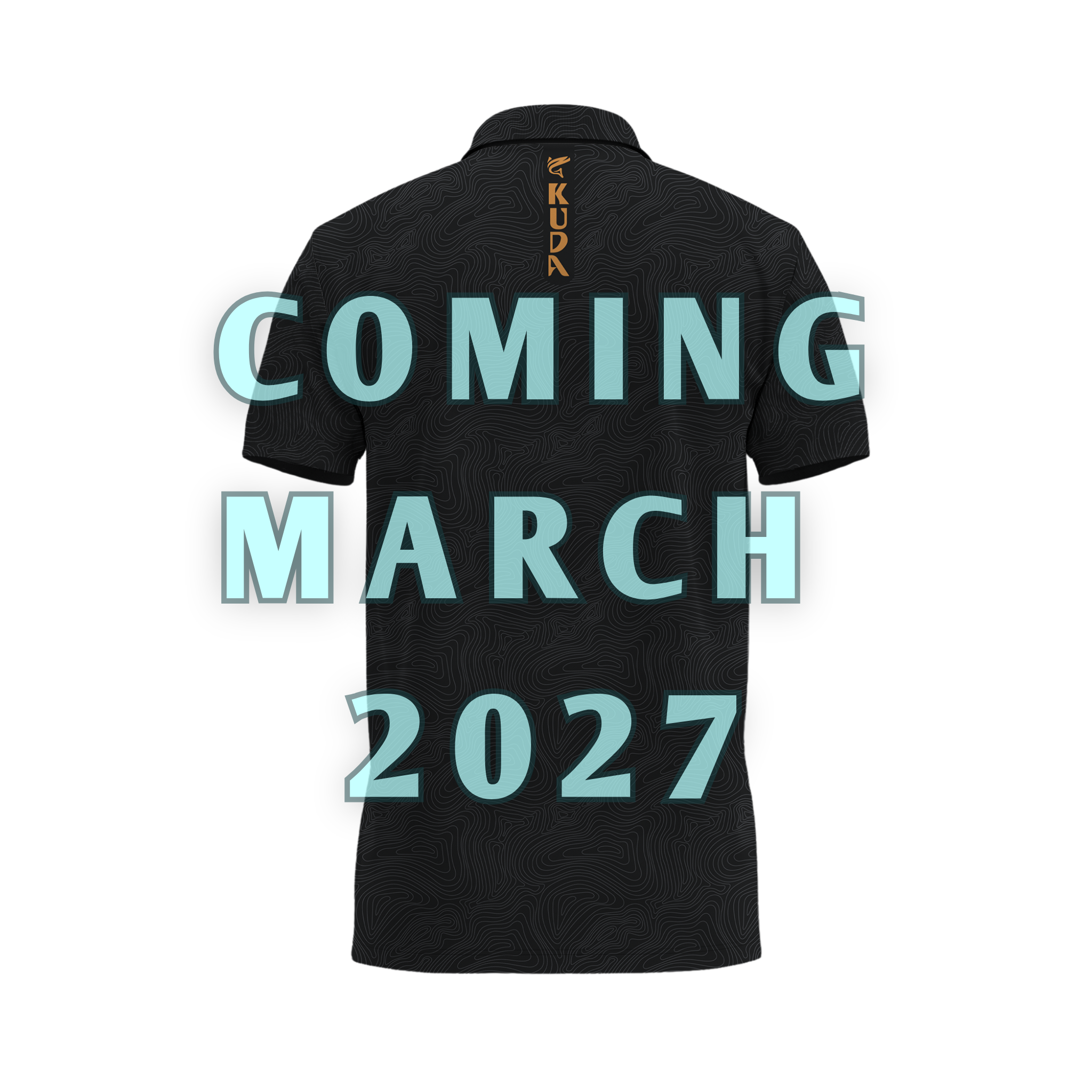 Kuda Golf Blackout Performance Premium Golf Polo Back