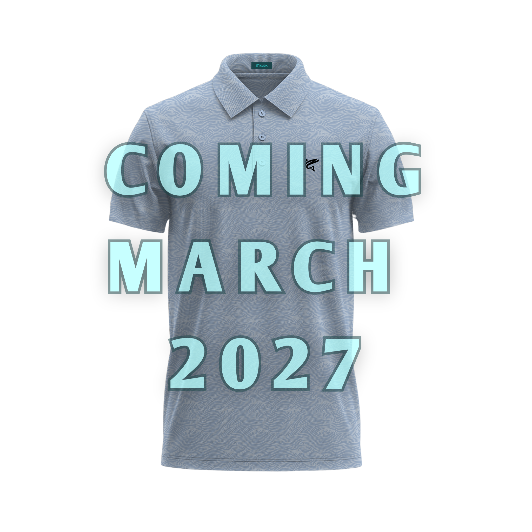 Kuda Golf Coastal Waves Premium Golf Polo